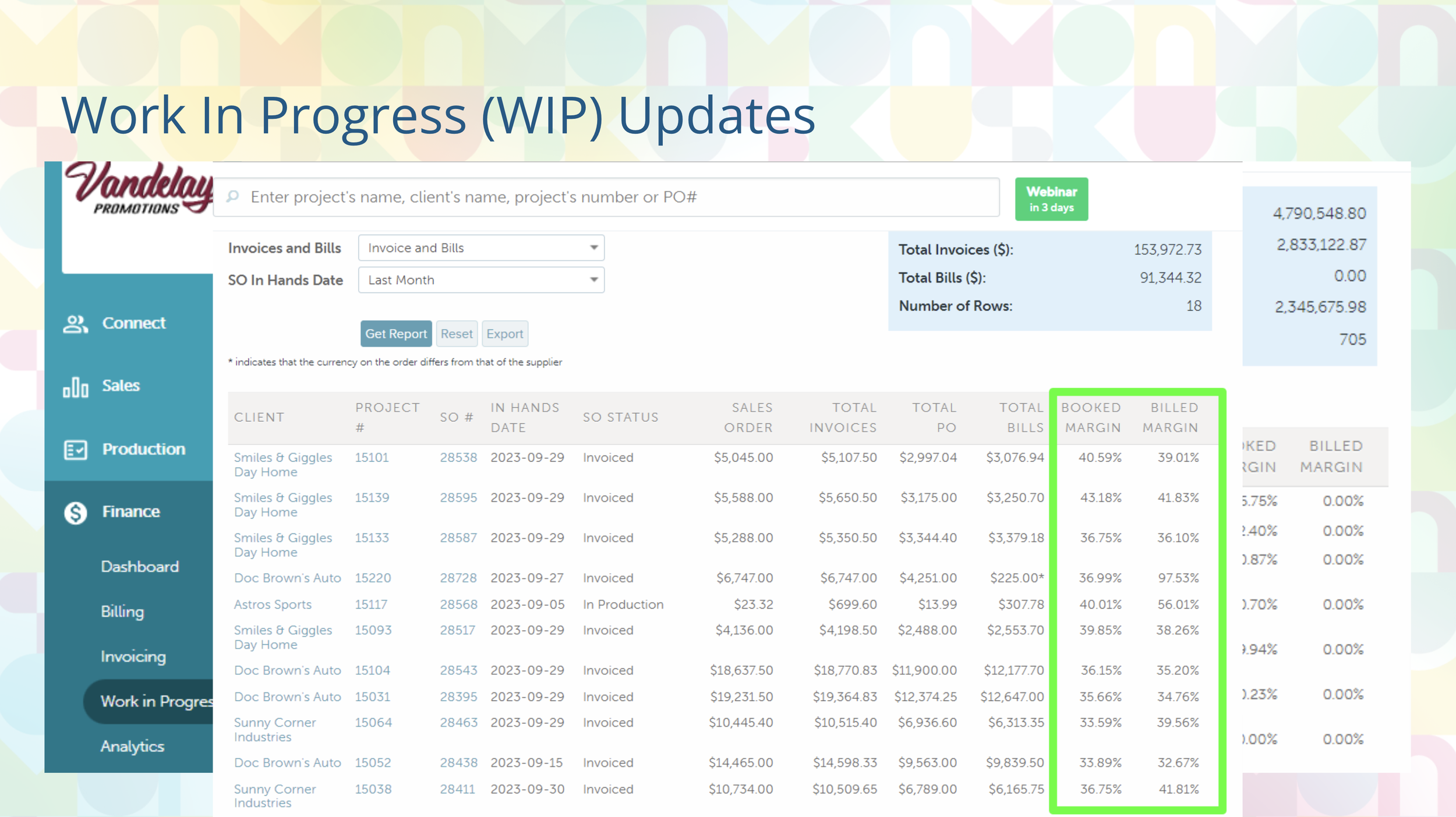 WIP+report