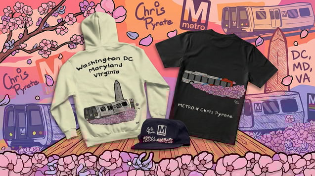 DC Metro X Chris Pyrate Collab Merch