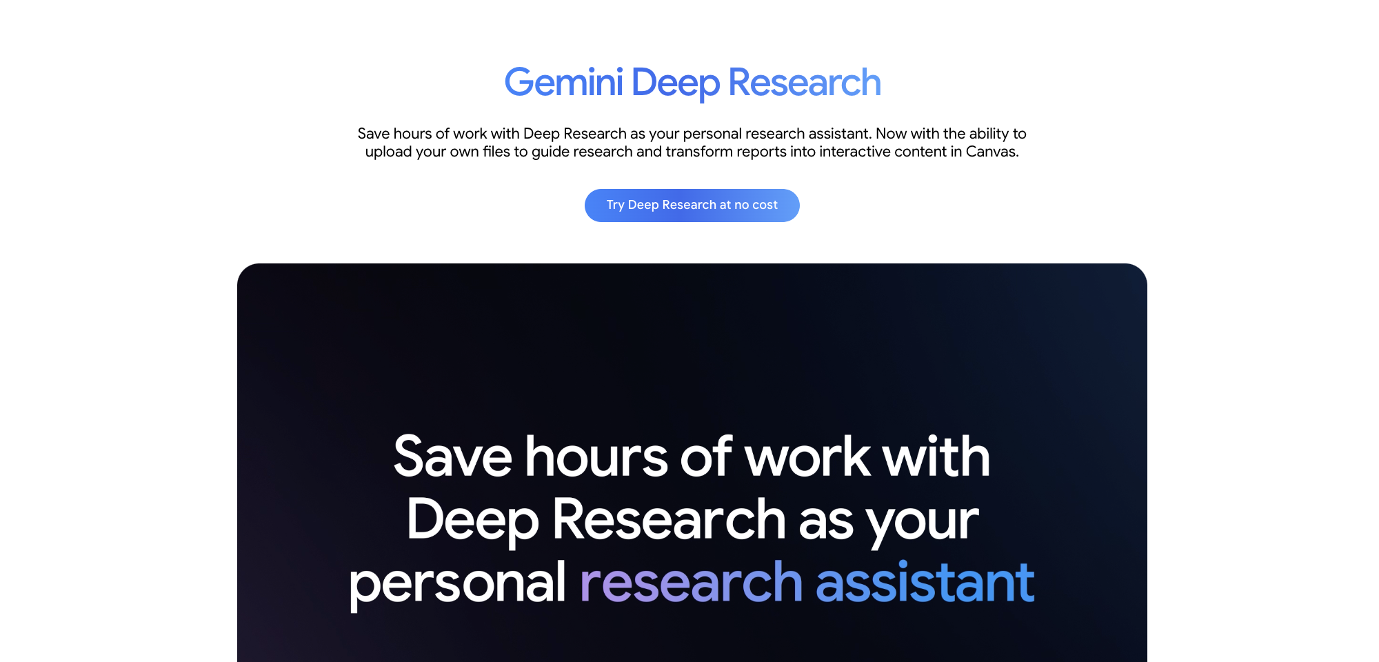 Google Deep Research Screenshot