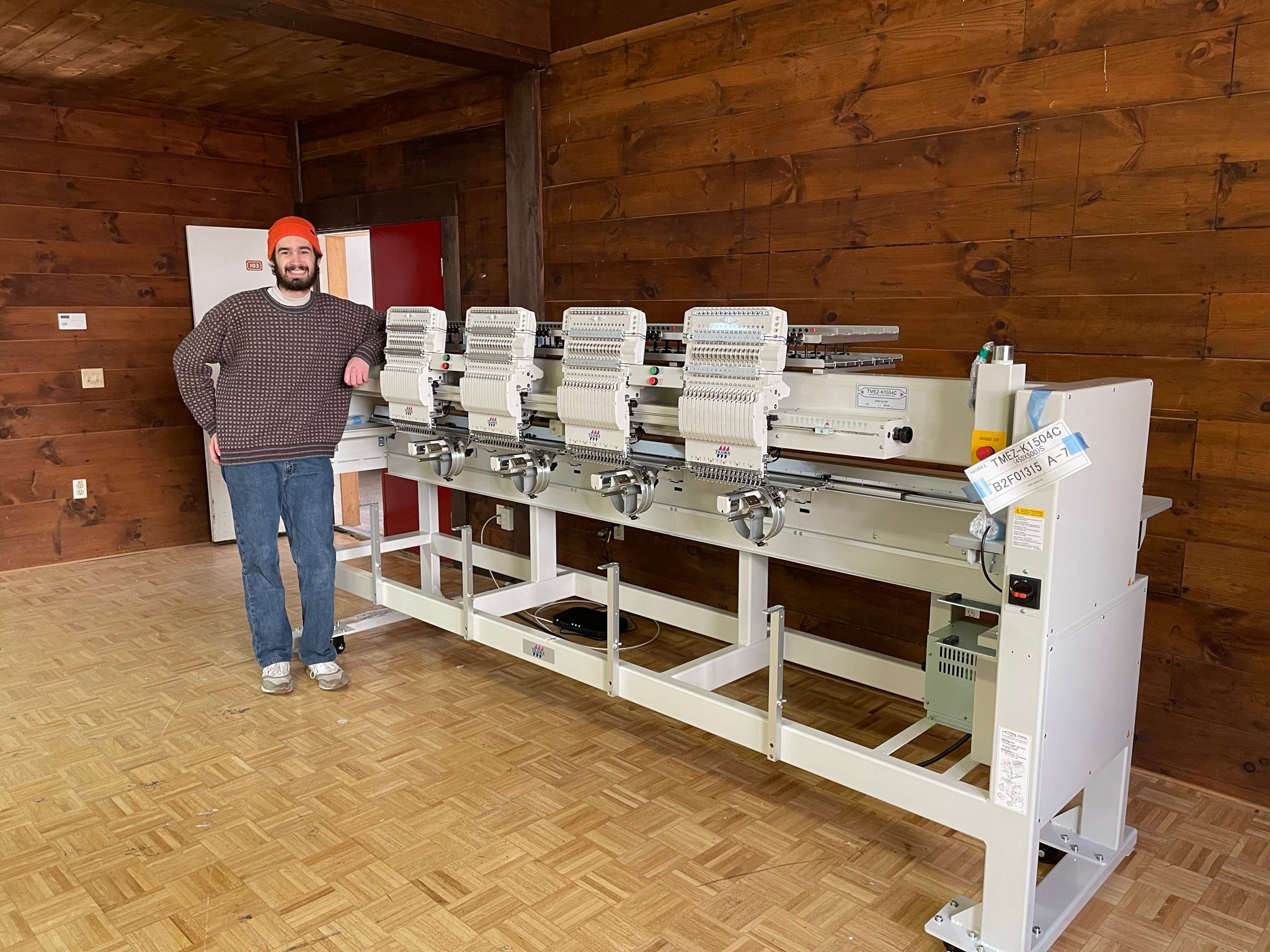 Sebs First Day with the Embroidery Machine