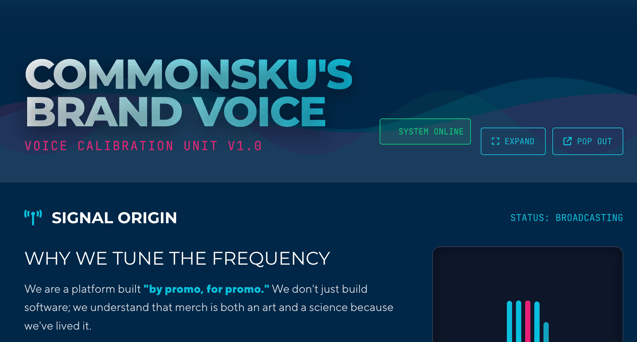 commonsku brand voice (gemini 3)