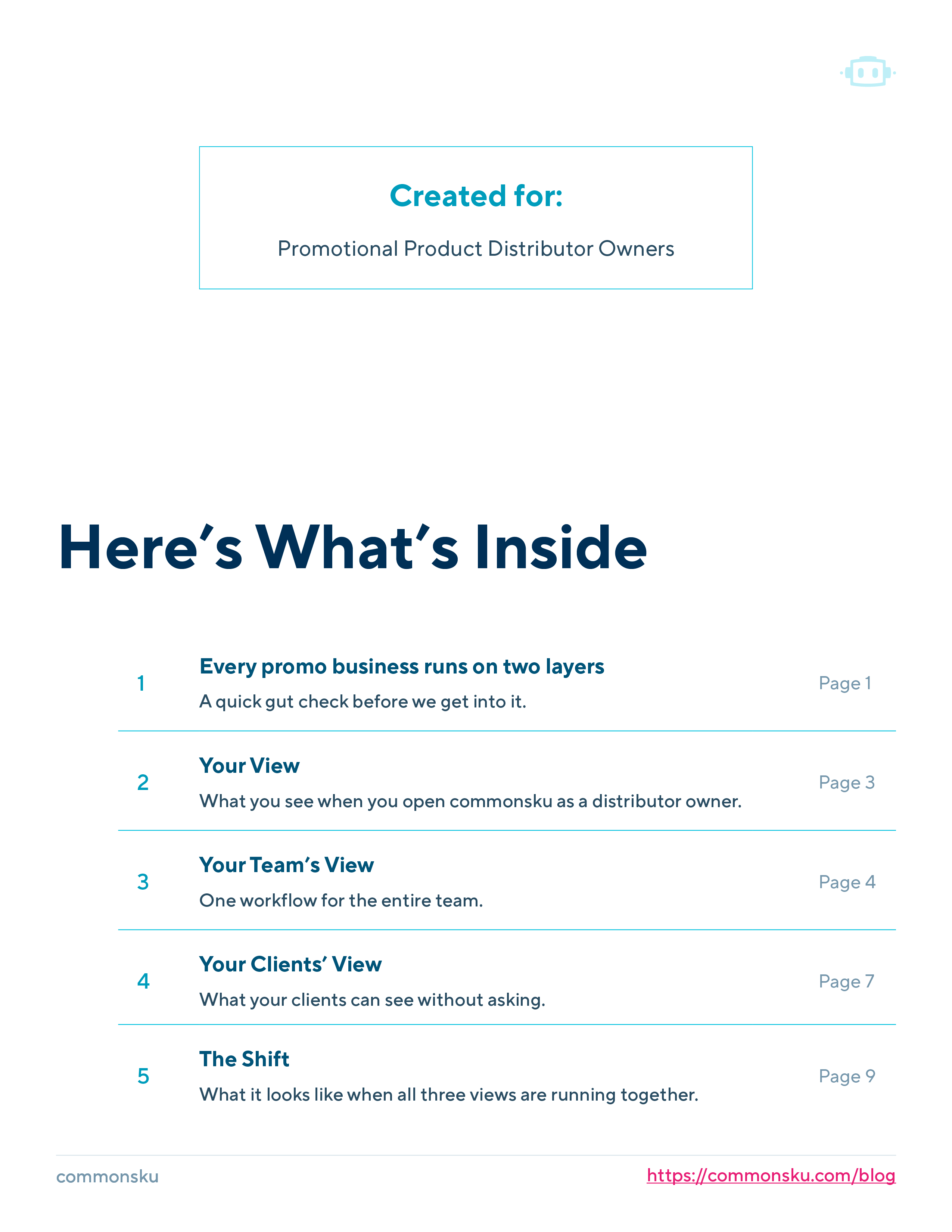 What Visibility Unlocks - toc
