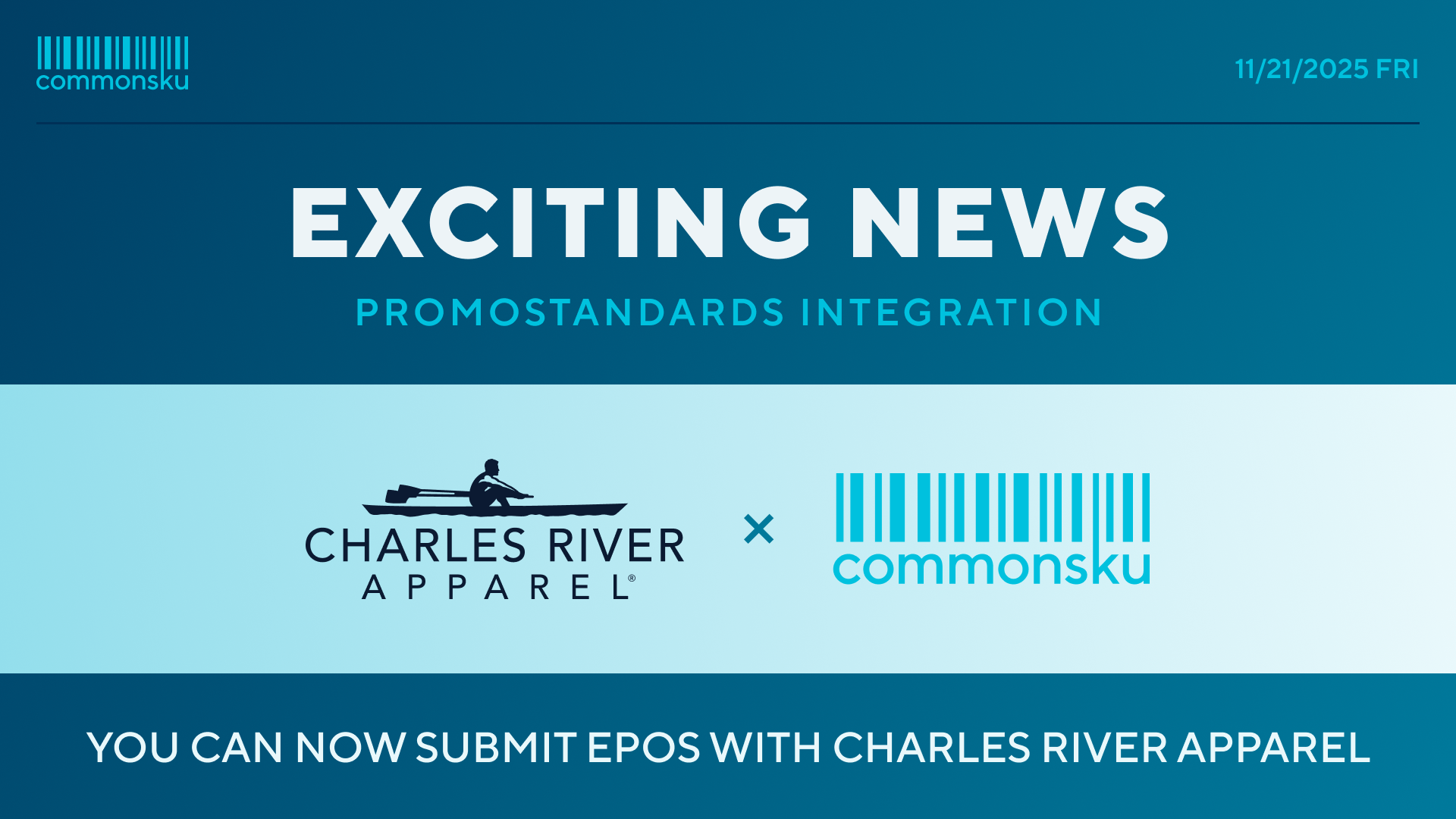 Real-time Product Data with Charles River Apparel, commonsku’s Newest Connected+ Supplier