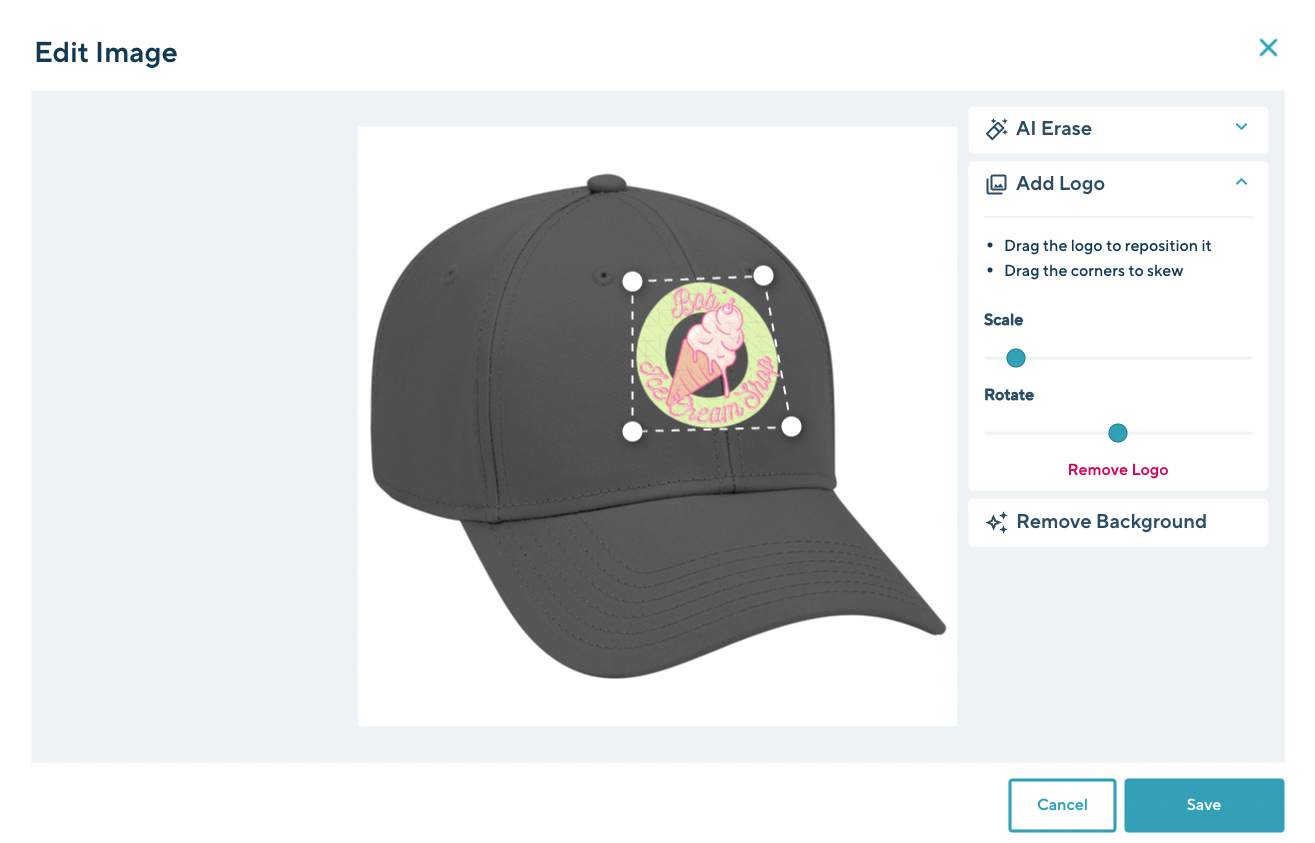 Easily create virtual product mockups on commonsku